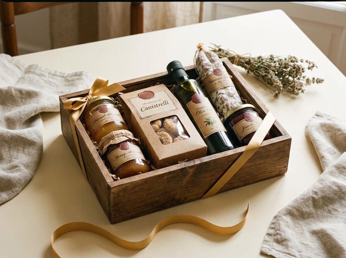 Coffret gourmand en bois