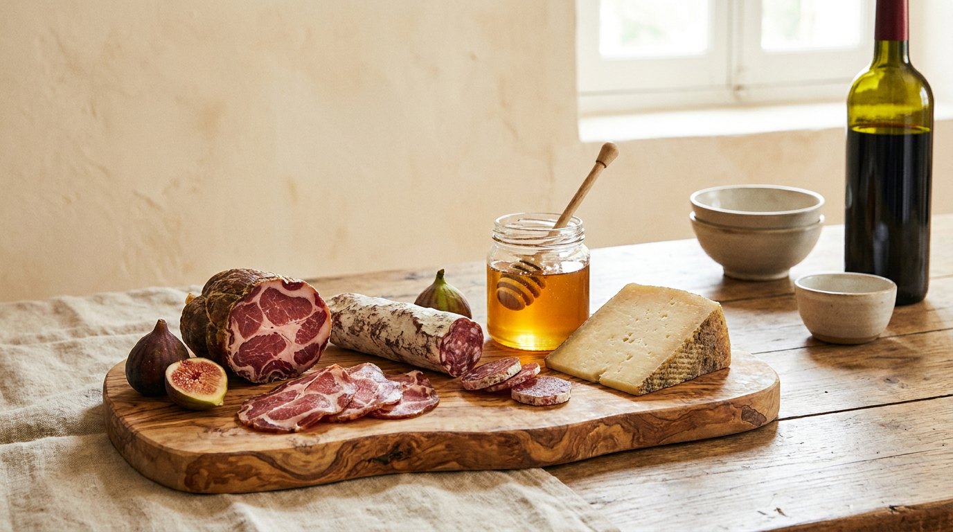 Planche de charcuteries et fromages corses